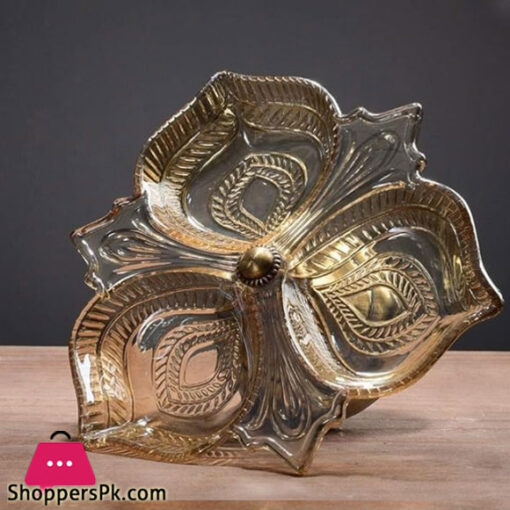 Fancy Decorative Serving Dish Gold RXG-004