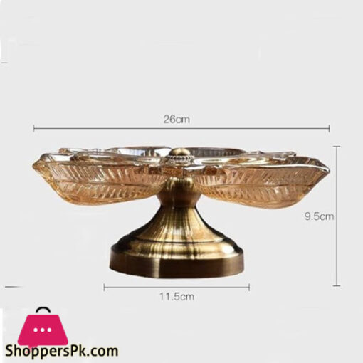 Fancy Decorative Serving Dish Gold RXG-004