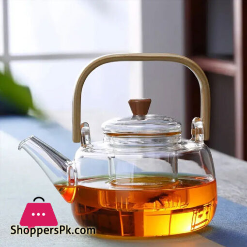 Glass Teapot Heat Resistant Water Tea Health Pot Tea Kettle 1000ML