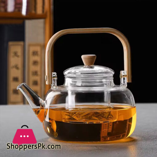 Glass Teapot Heat Resistant Water Tea Health Pot Tea Kettle 1000ML