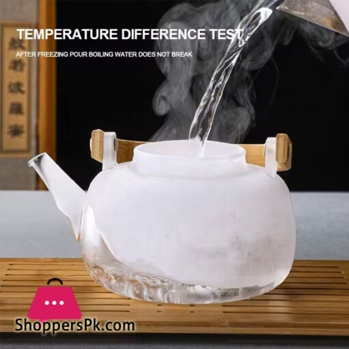 Glass Teapot Heat Resistant Water Tea Health Pot Tea Kettle 1000ML