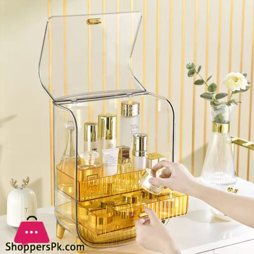 Home Luxury Makeup Organizer, Bathroom Cosmetic Storage, Dressing Table, Desktop Drawer, Lipstick Box, Skin Care Product Shelf