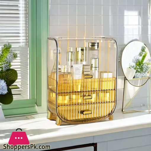 Home Luxury Makeup Organizer, Bathroom Cosmetic Storage, Dressing Table, Desktop Drawer, Lipstick Box, Skin Care Product Shelf