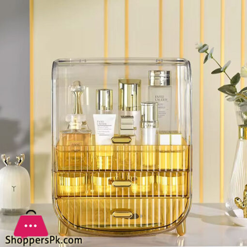 Home Luxury Makeup Organizer, Bathroom Cosmetic Storage, Dressing Table, Desktop Drawer, Lipstick Box, Skin Care Product Shelf