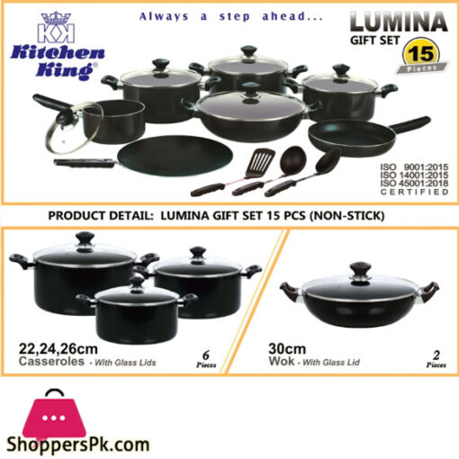 Kitchen King Lumina Gift Set – 15 Pieces KK7510103