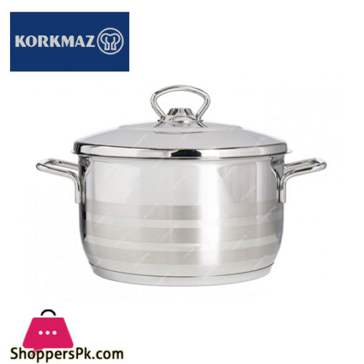 Korkmaz Stainless Steel Pot 24CM Turkey Made