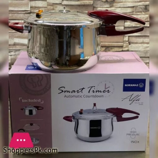 Korkmaz Stainless Steel Smart Timer Pressure Cooker 11Liter Turkey Made