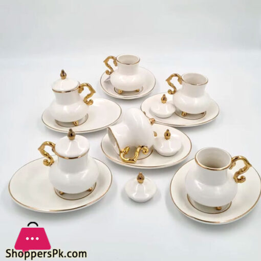 Luxury White with Porcelain Turkish Cup Saucer