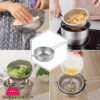 Micro-Perforated Colander, Stainless Steel Fine Mesh Colander with Long Handle, Metal Colander Strainer for Kitchen Size : 26CM