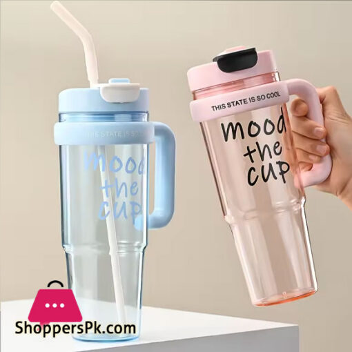 Mood the Cup Summer Ice Cup Plastic Car Water Bottle With Handle 900ml