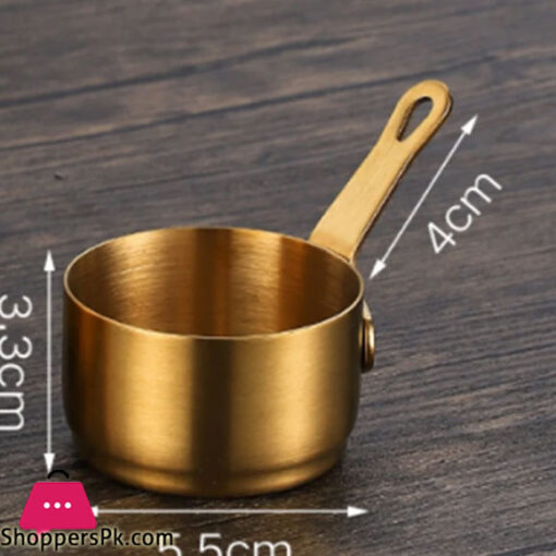 Stainless Steel Mini Saucepan Gold 60ml GST2065