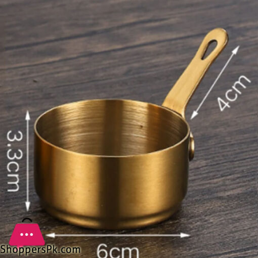 Stainless Steel Mini Saucepan Gold 80ml GST2066