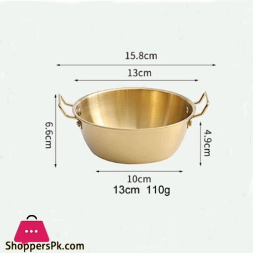 Stainless Steel Soup Serving Pot 13cm Silver GST2165