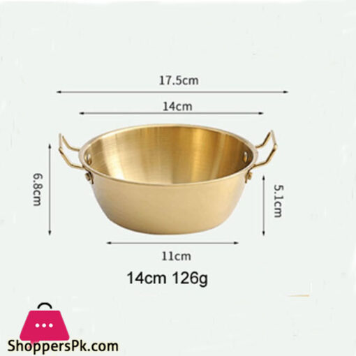 Stainless Steel Soup Serving Pot 14cm Silver GST2166