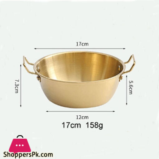 Stainless Steel Soup Serving Pot 17cm Gold GST2171