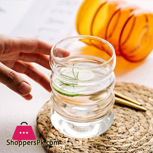 Wave Shape Drinkware Glass Cup Heat-resistant Tea Mug Coffee Juice Milk Tea