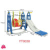 2 in 1 Indoor Children Plastic Slide And Swing Toys Kids Slides For 1-8 Years Children