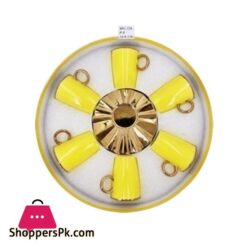 MG326 6pcs Cup Saucer Yellow ANGELA 8c