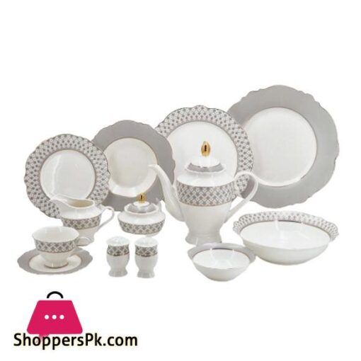 RM187 Floral Gray Dinner Set 47 Piece