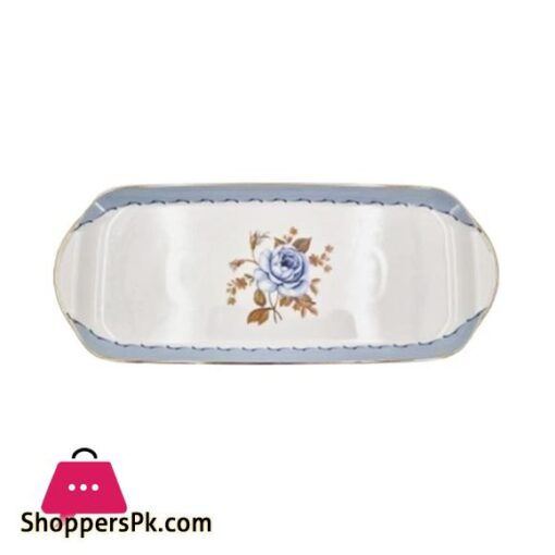 MK193 1050Oblong Platter BlueRose 24c