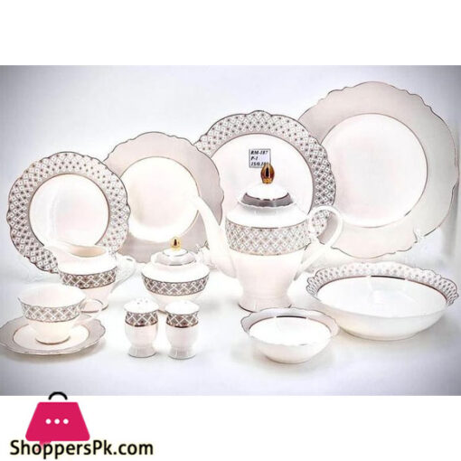 Angela 6 Person Floral Gray Dinner Set Of 47Pcs RM187