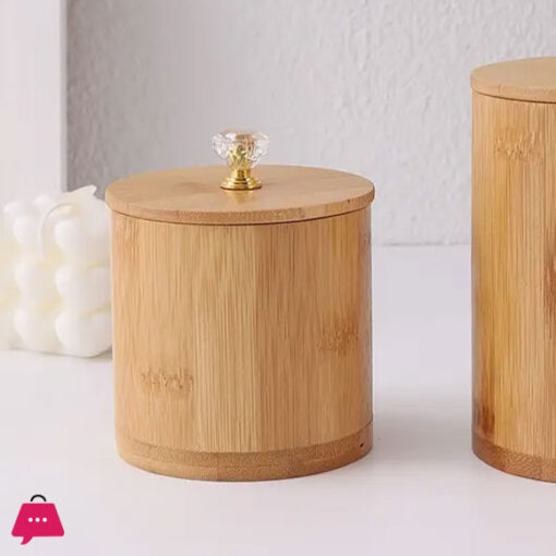 Bamboo Snack/Food Storage Jar With Wooden Lid