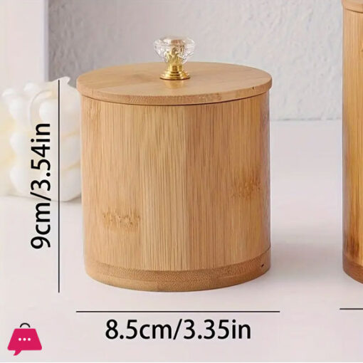 Bamboo Snack/Food Storage Jar With Wooden Lid