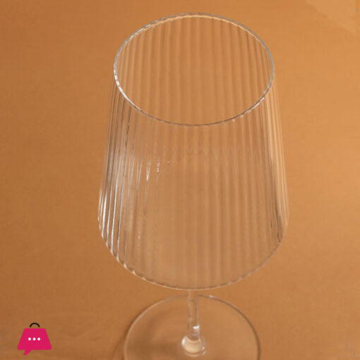 Danny Home Ribbed Wine Glass Set Of 4 Pieces CB12-21