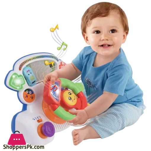 kids Educational Interactive Steering Wheel Toy With Music & Lights