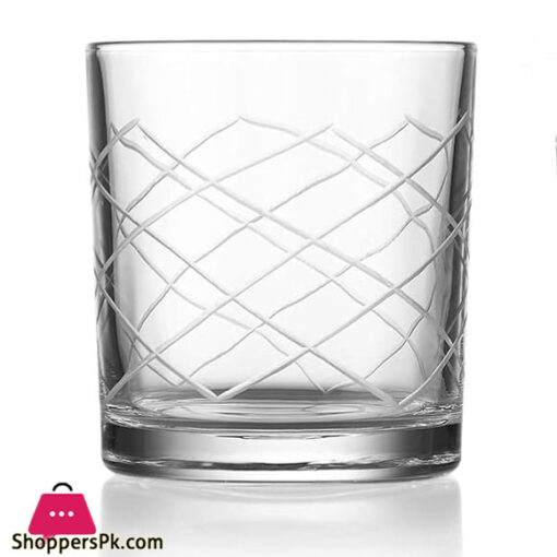 King Crystal 6Pcs Set of 12oz Glass Tumbler For Cocktail ( 6 Designes Available )