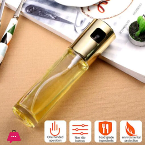 Kitchen Glass Leakproof Oil Spray Bottle Pump For BBQ , Frying , Salad , Baking & Cooking 1900-1