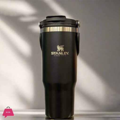 Stainless Steel Vacuum Double Wall Insulated Travel Mug With Straw 890ML