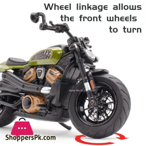 1:12 Scale Halei Sporter SS Alloy Motorcycle Harley Davidson Model Toys Diecast Sound Light