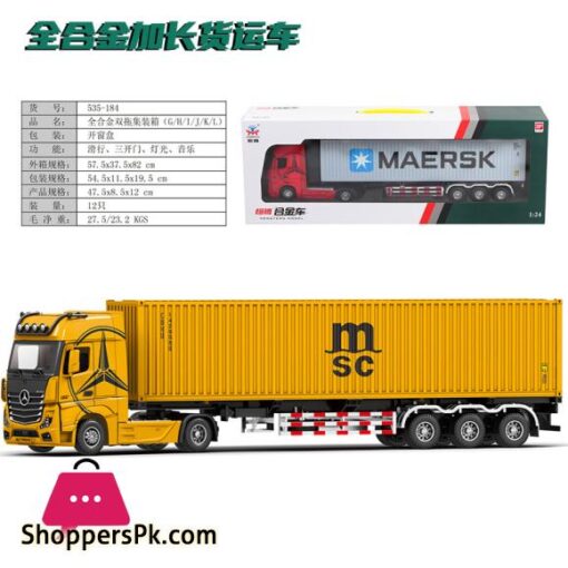 124 diecast Container Tractor Truck Model alloy Metal