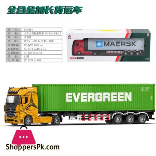 124 diecast Container Tractor Truck Model alloy Metal