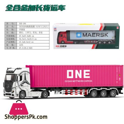 124 diecast Container Tractor Truck Model alloy Metal