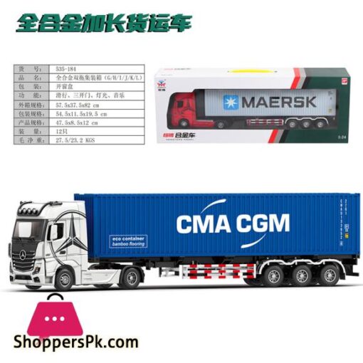 124 diecast Container Tractor Truck Model alloy Metal