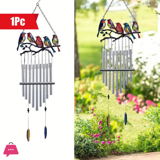 1pc Outdoor Bird Wind Chime Bird Wind Chime Outdoor Decoration