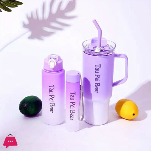 3Pcs Tumbler + Bottles Set