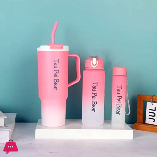 3Pcs Tumbler + Bottles Set