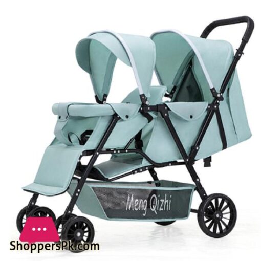 Baby Stroller New Design Two Seats Sit and Lie Down Baby Bed Lightweight Foldable Twins Child Pram Baby Carriage Baby-Car