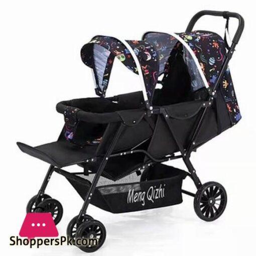 Baby Stroller New Design Two Seats Sit and Lie Down Baby Bed Lightweight Foldable Twins Child Pram Baby Carriage Baby-Car