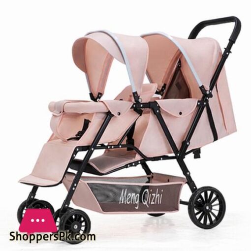 Baby Stroller New Design Two Seats Sit and Lie Down Baby Bed Lightweight Foldable Twins Child Pram Baby Carriage Baby-Car