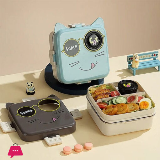 Cat Bento Lunch Box for Kids