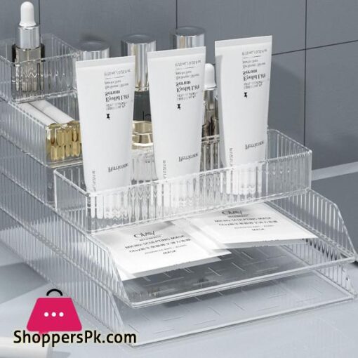 Desk Drawer Organizer Box Transparent Drawer Storage Box Set of 4