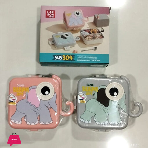 Elephant Bento Lunch Box for Kids