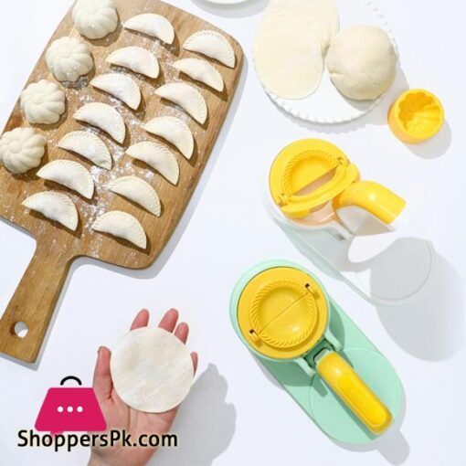 Kitchen Dumpling Press Mold 2-in-1 Gadgets Multifunctional Steamed Stuffed Bun DIY Making Tool