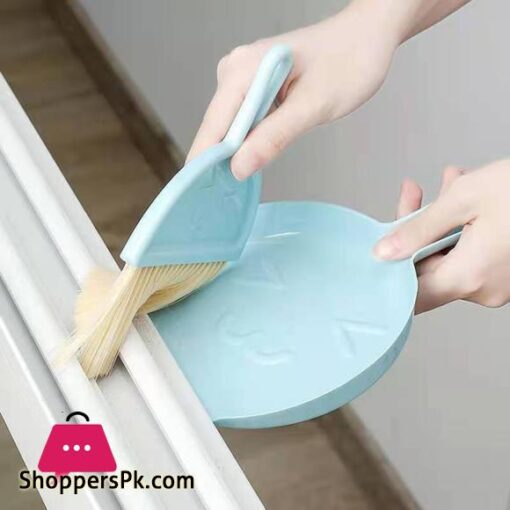 Small Home School Office Floor Dust Brooms and Dustpan Set Desktop Keyboard Cleaning Brush