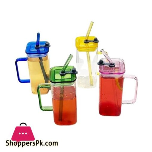 BG45072 Square Straw Mug Plastic Lid