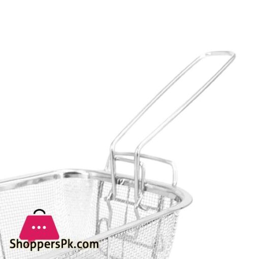 Stainless Steel Deep Fry Basket Food Presentation Baskets Sturdy Food Strainer for Barbecue Cafe Chicken Wing Home Restaurant